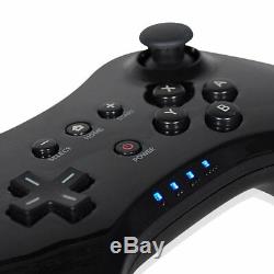 Black Classic Wireless Pro Controller Game Remote Gamepad for Nintendo Wii U