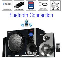 Boytone BT-215FD, Powerful Wireless Bluetooth Home Speaker System 55 W, FM Radio