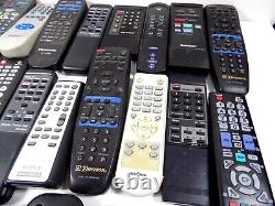 Bulk Remote Controls, 100 with Backs, Tested Good, Various Brands & Various Uses