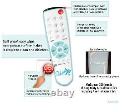 CLEAN REMOTE CR1 Universal TV Remote Control, Spillproof Pack Of 100