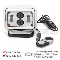 CREE LED Remote Control Searching Work Light Spot Wireless 60W 12V For Boat x1