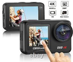 Campark V40 4K Action Camera 20MP WIFi Dual TouchScreen EIS Sport Waterproof Cam