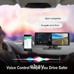 Car Mirror Video Recording Carplay & Android Auto Wireless Connection GPS Naviga