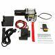 Classic 2500lbs 12v Electric Recovery Winch Truck Suv Wireless Remote Control