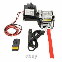 Classic 2500lbs 12V Electric Recovery Winch Truck SUV Wireless Remote Control