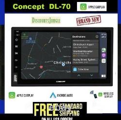 Concept DL-70 Wireless 7 Touch screen In-Dash Receiver withApple Carplay/Android