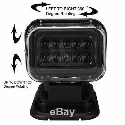 Cree Remote Control Search LED Work Light Magnetic Spot Wireless 50W 12V