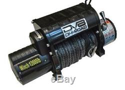 DV8 Offroad WB12SC 12000 LB Winch with Steel Cable & Wireless Remote Black
