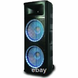 Dolphin SPX-280BT ELITE Series Dual 15 Inch Party Speaker with RAVE Light