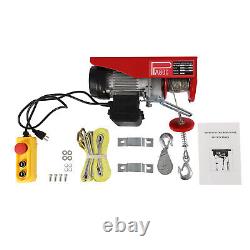 Electric Hoist 110V Garage Electric Winch 1763lbs with Wireless Remote Control