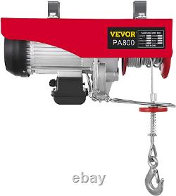 Electric Hoist 1800LBS with Wireless Remote Control & Single/Double Slings Elect