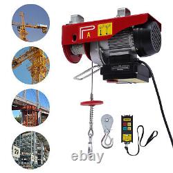 Electric Hoist 440 LBS Electric Winch Crane With Wireless Remote Control US Plug