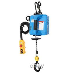 Electric Hoist Lift 1100lb 1500W Electric Winch with Wired/Wireless Remote Control