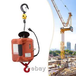 Electric Hoist Winch Portable Electric Winch 1100lbs Wireless Remote Control USA