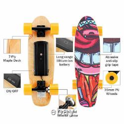 Electric Skateboard Complete with Wireless Remote Control 350W Motor, 7Lays Maple