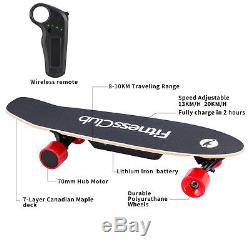 Electric Skateboard Longboard Scooter 4 Wheels With Wireless Remote Control