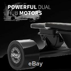 Electric Skateboard Longboard withWireless Remote Control Dual Hub Motors 4 Modes