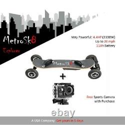 Electric Skateboard. MetroSk8 Explorer 4.4 HP (3300W). Off Road. 25Mph
