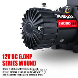 Electric Winch 12000 LBS Wireless Remote Control + One Hand Control Off-Road 4WD