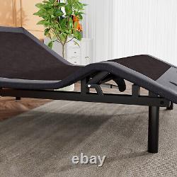 Ergonomic Full Adjustable Bed Base with Upgraded Motors &Wireless Remote Control