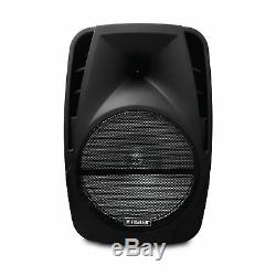 Fisher 15-Inch Portable Wireless Karaoke Speaker with Remote Control and Lights