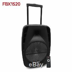 Fisher 15-Inch Portable Wireless Karaoke Speaker with Remote Control and Lights