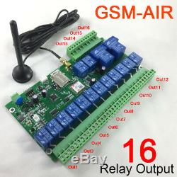 GSM SMS 16 relay output remote switch for industrial wireless remote control