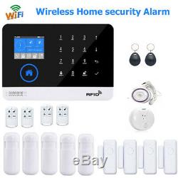 GSM WIFI 3G Wireless GPRS Alarm System APP Remote Control Burglar House Security