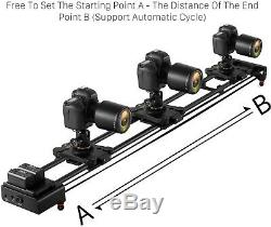 GVM 48'' Motorized Camera Slider with Wireless Remote Control, Electronic Dolly