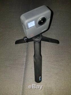 GoPro Fusion 360 Camera With Case, Self-stick that is a tripod and extra batteries