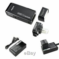 Godox AD200 2.4G TTL 1/8000 HSS Double Head Pocket Flash Speedlite with Battery