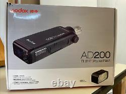 Godox AD200 Pocket Flash FOR PARTS OR REPAIR