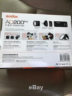 Godox AD200Pro TTL 2.4G Pocket Flash for Fuji Olympus Panasonic Pentax Camera