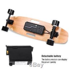 H2S 4 Wheel Electric Skateboard Longboard Double Engine Wireless Remote Control