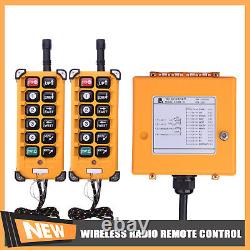 Industrial Wireless Crane Radio Remote Control Lift Switch 12V-380V AC/DC Receiv