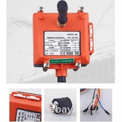 Industrial Wireless Crane Remote Control Switch Transmitter Receiver 24v 380v