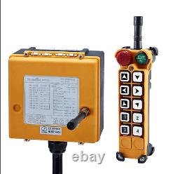 Industrial Wireless Remote Control 10 Channel Hoist Crane 18-440V Transmitter