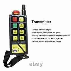 Industrial Wireless Remote Control Transmitter Receiver Waterproof IP65 Device