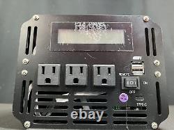 Jarxioke Black 4000 Watt 12V Wireless Remote Control Power Inverter Used