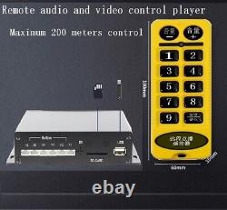 Jukebox wireless hand held remote control media player Max200m emission 433Mhz