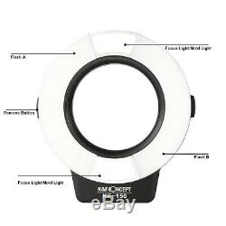 KF-150 Macro Ring Flash Light 6 Adapter Rings for Nikon DSLR Camera K&F Concept