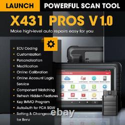 LAUNCH X431 Pros V+Pro Bidirectional Scan Tool Car Diagnostic Scanner Key Coding