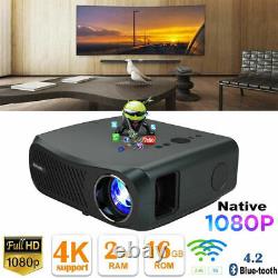 LED 10000Lumens Android Projector Native 1080p 5G Wifi 4K HD Video Movie Smart