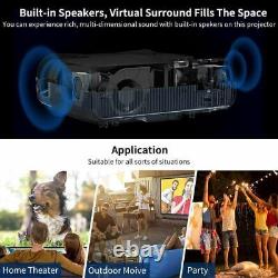 LED 10000Lumens Android Projector Native 1080p 5G Wifi 4K HD Video Movie Smart