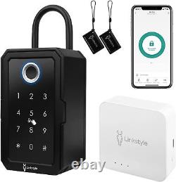 LINKSTYLE Key Lock Box with Wireless Hub, 4 Unlock Modes App & Voice Control
