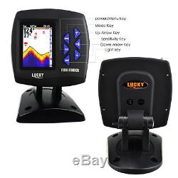 LUCKY Color Display Boat Fish Finder Wireless Remote Control 300m/ 980ft Fishing
