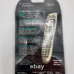Logitech Harmony 650 Infrared Remote Control Brand New, Factory Sealed