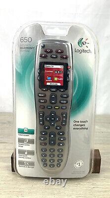 Logitech Harmony 650 Remote Control with color screen New Sealed