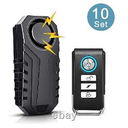 Loud 113dB Wireless Bike Alarm withRemote Control Motorcycle Anti-Theft Vibration