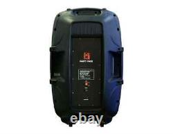 MR DJ PARTYPACK Portable 15'' Bluetooth KARAOKE Party PA DJ Audio Speaker Stand